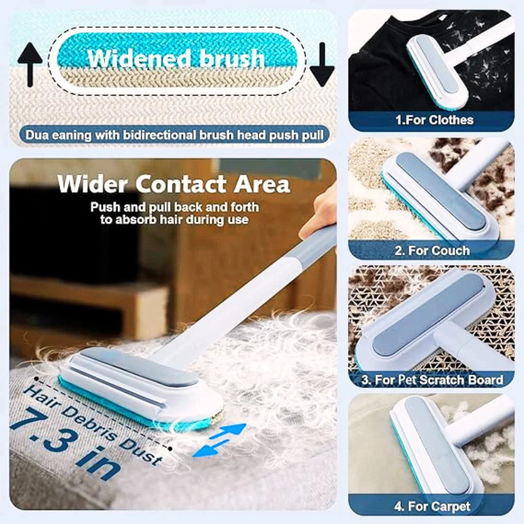 LintLift™ - Pet Hair Cleaning Brush with Squeegee for Pet Owners